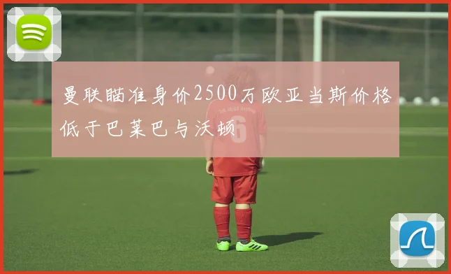 曼联瞄准身价2500万欧亚当斯价格低于巴莱巴与沃顿